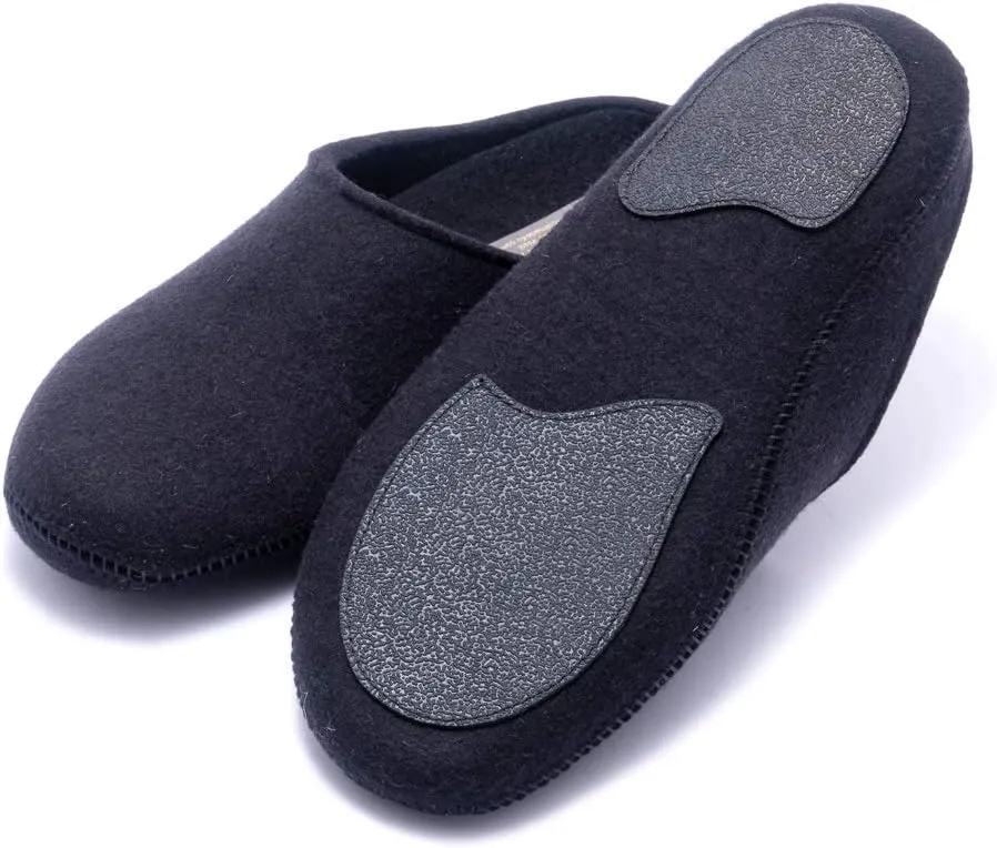 Made For You Women’s Natural Wool Slippers with Arch Support Insole, Hypoallergenic with Non-Slip Rubber Sole