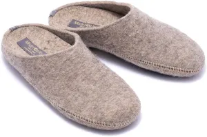 Made For You Women’s Natural Wool Slippers with Arch Support Insole, Hypoallergenic with Non-Slip Rubber Sole