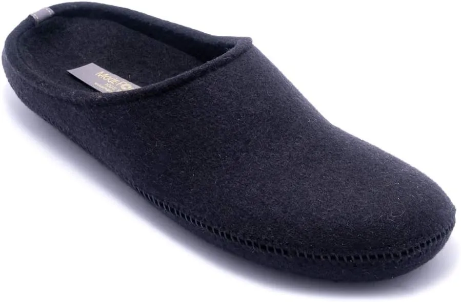 Made For You Women’s Natural Wool Slippers with Arch Support Insole, Hypoallergenic with Non-Slip Rubber Sole