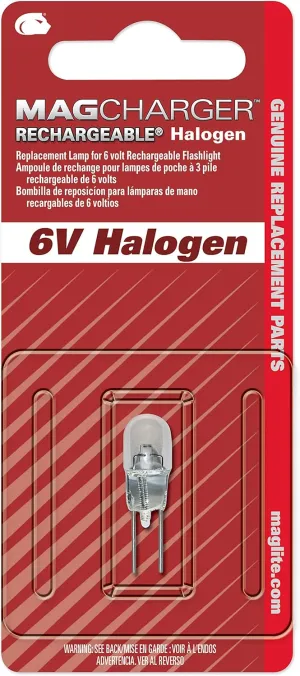 Maglite Replacement Halogen Lamp for MagCharger Flashlight, 1 pk - LR00001