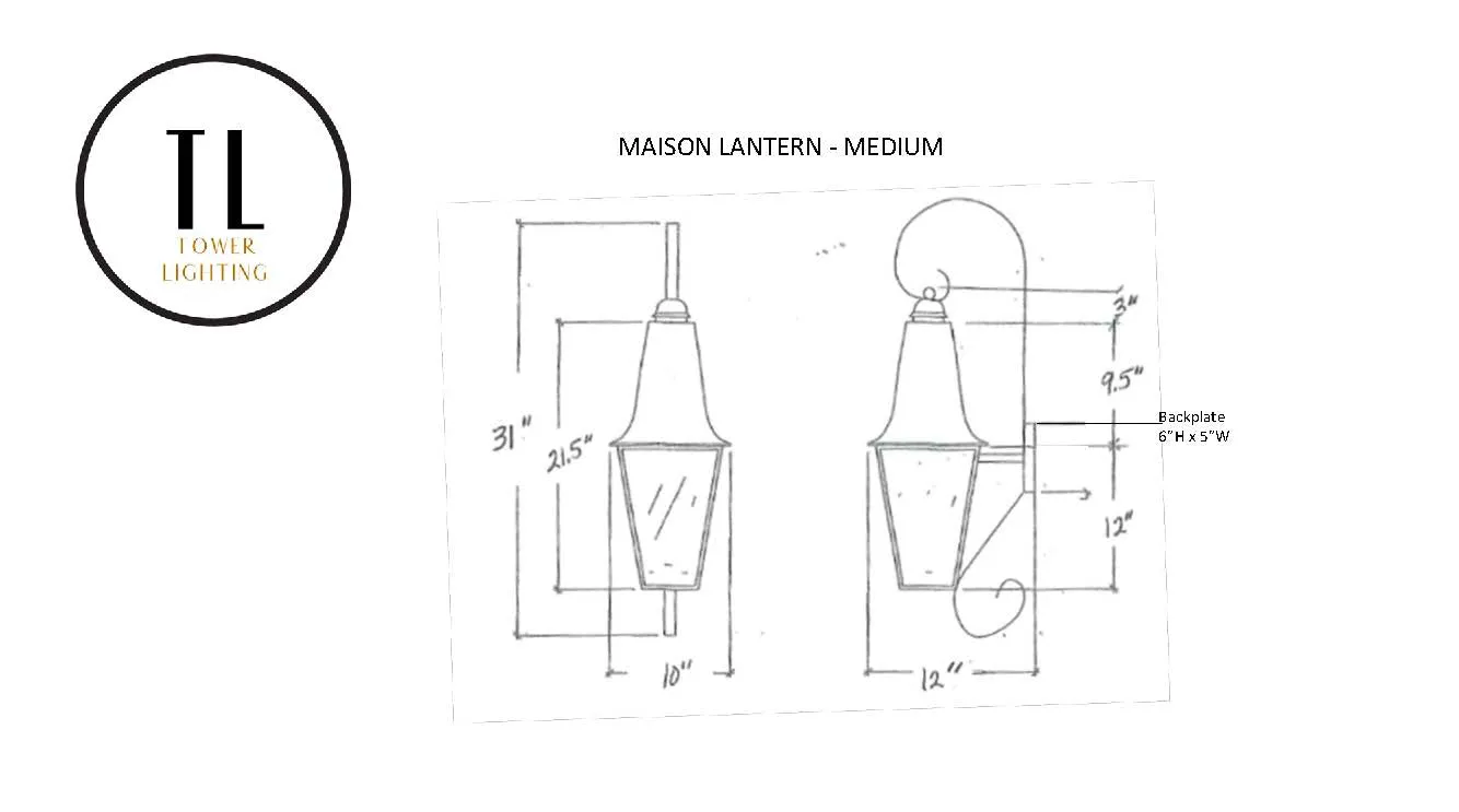 Maison Lantern - Wall Mount