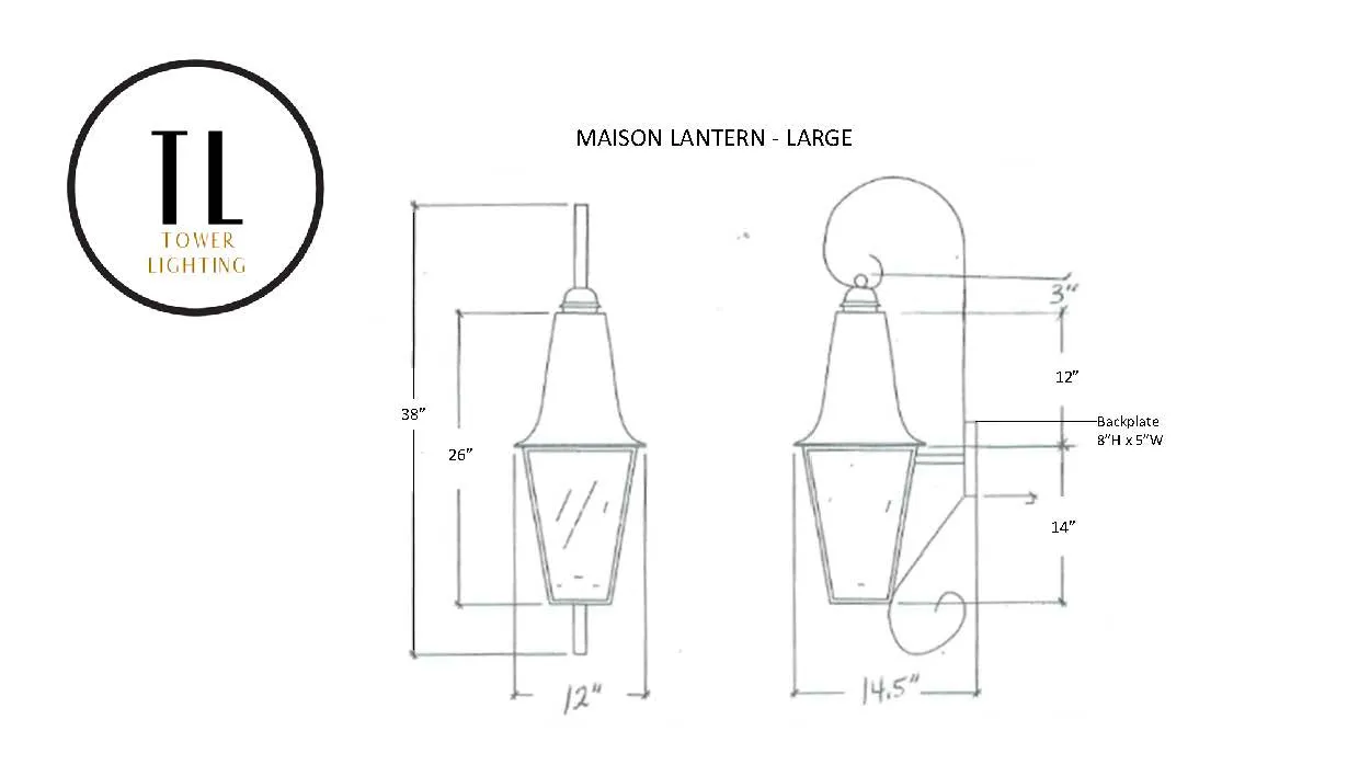 Maison Lantern - Wall Mount