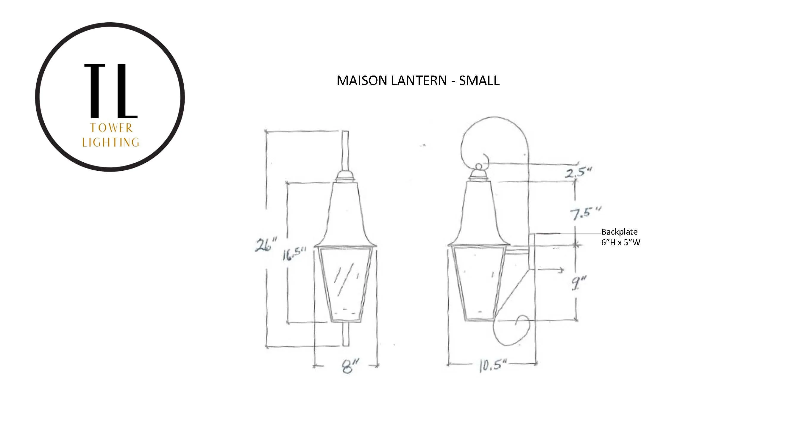 Maison Lantern - Wall Mount