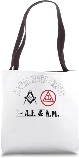Mason Royal Arch Split Masonic AF&AM York Rite Triple Tau Tote Bag