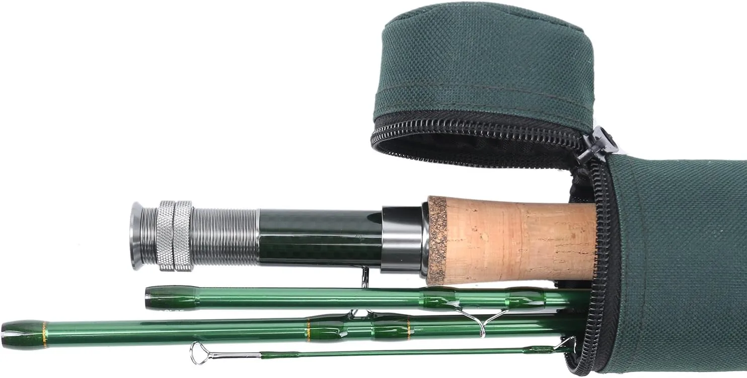 Maxcatch 3-12wt Medium-Fast Action Premier Fly Fishing Rod-IM8 Carbon Blank for High Performance,with AA Cork Grip Hard Chromed Guides