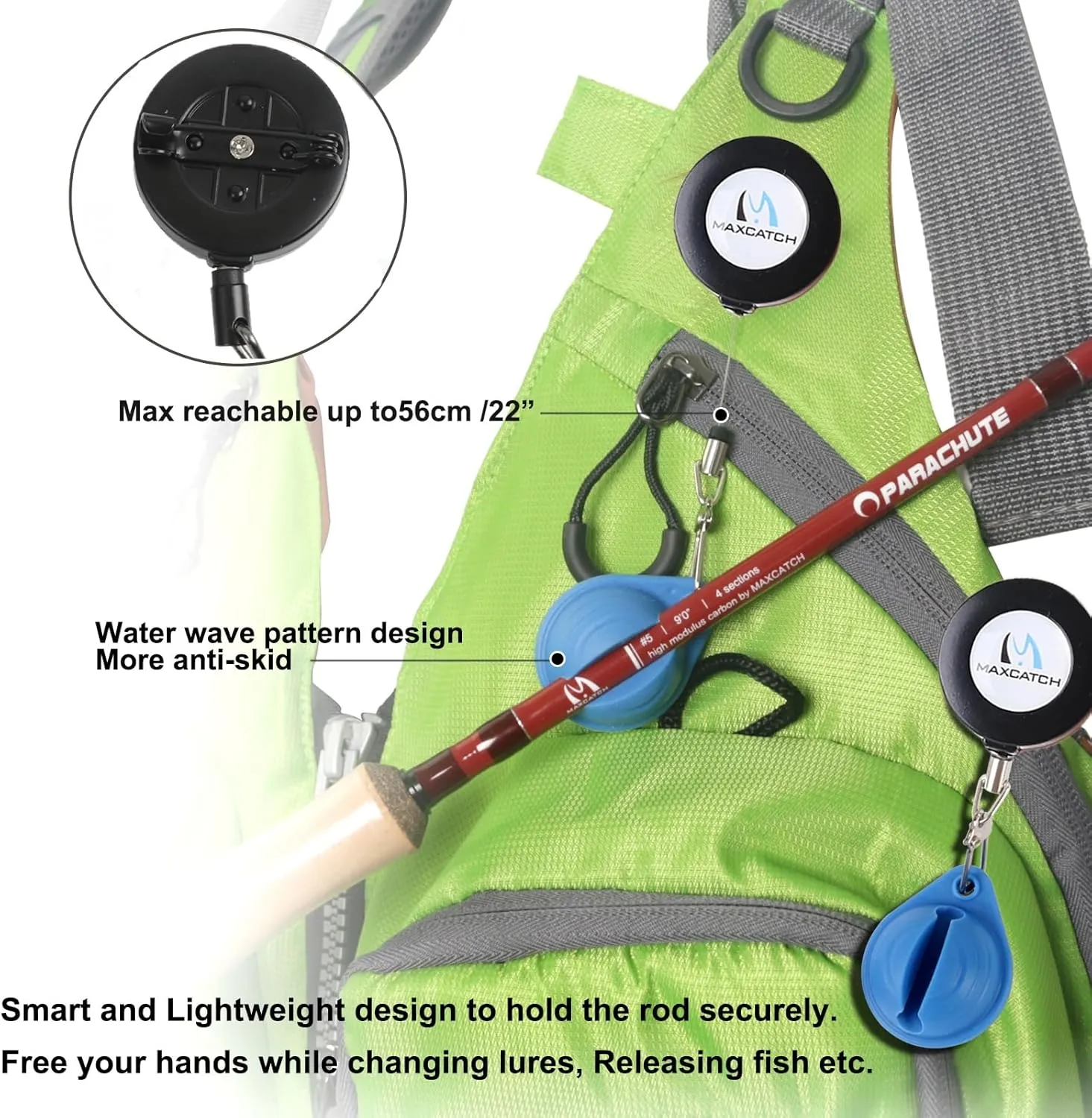 Maxcatch 3-12wt Medium-Fast Action Premier Fly Fishing Rod-IM8 Carbon Blank for High Performance,with AA Cork Grip Hard Chromed Guides