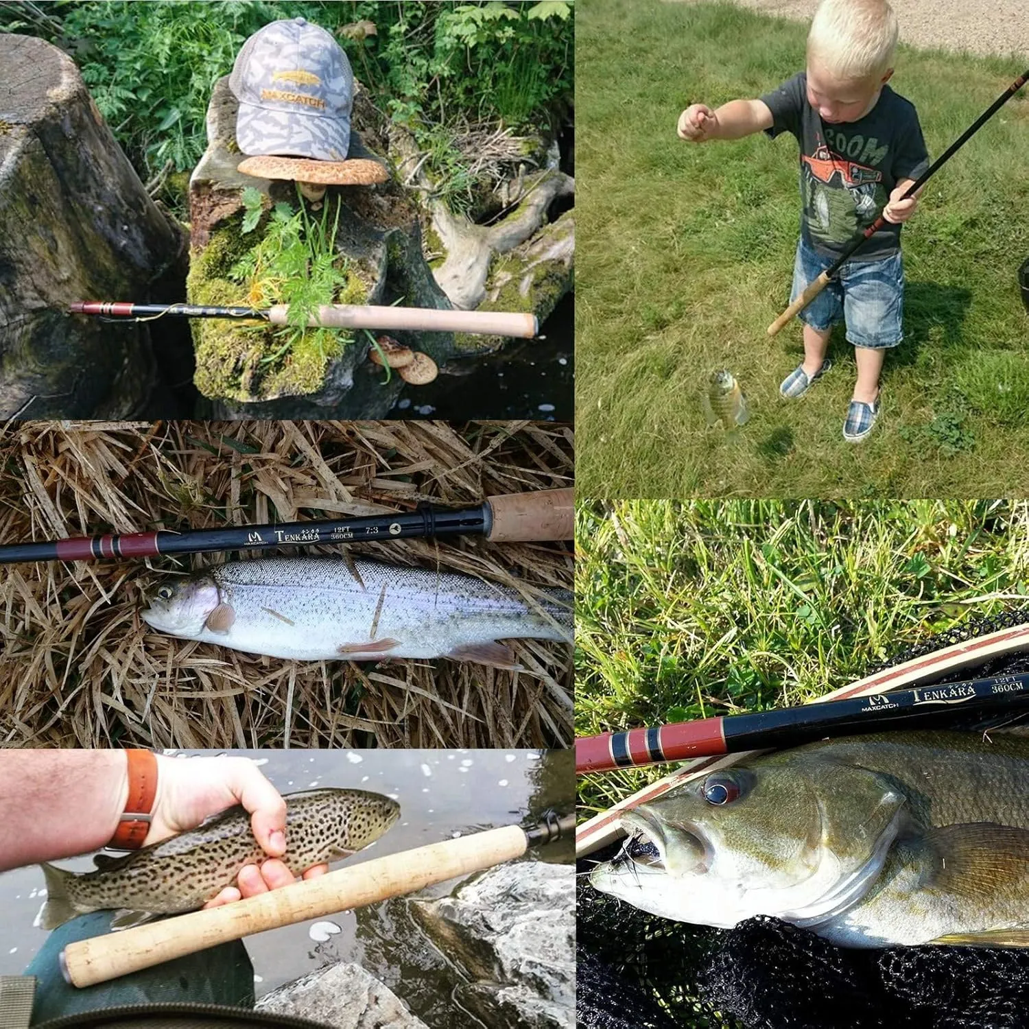 Maxcatch Tenkara Fishing Rod and Combo 9/10/11/12/13ft/Triple Zoom 8'10''/9'9''/10'6'',10'8''/11'10''/12'9''