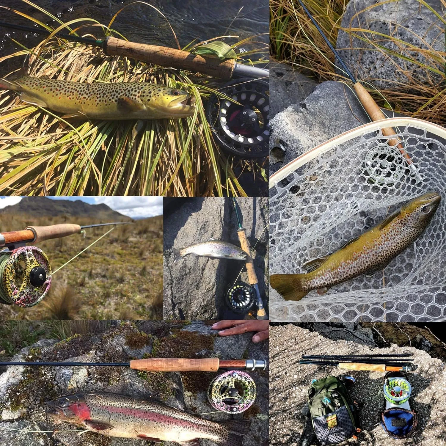 Maxcatch Traveler Fly Fishing Rod: 7-Piece IM10 Carbon Rod with Rod Tube in 5/6/7/8 Weight
