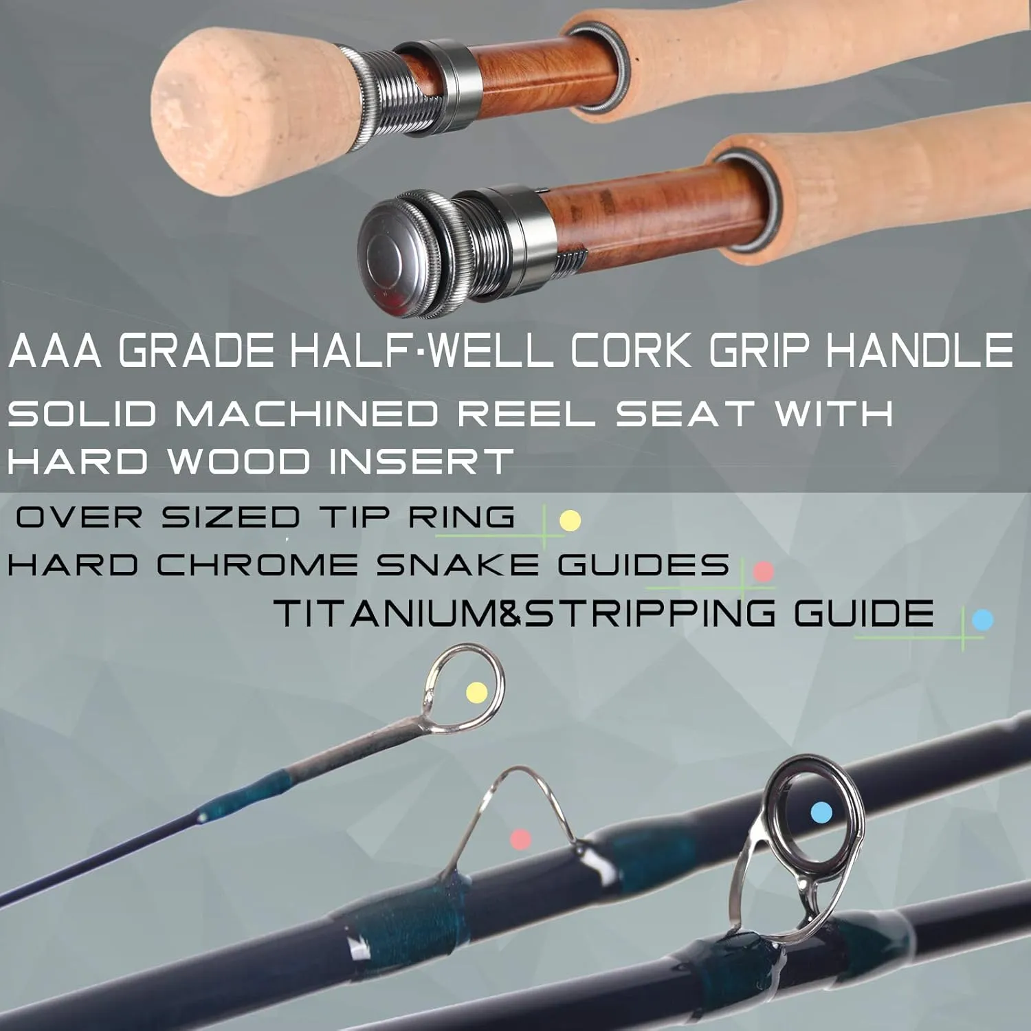 Maxcatch Traveler Fly Fishing Rod: 7-Piece IM10 Carbon Rod with Rod Tube in 5/6/7/8 Weight