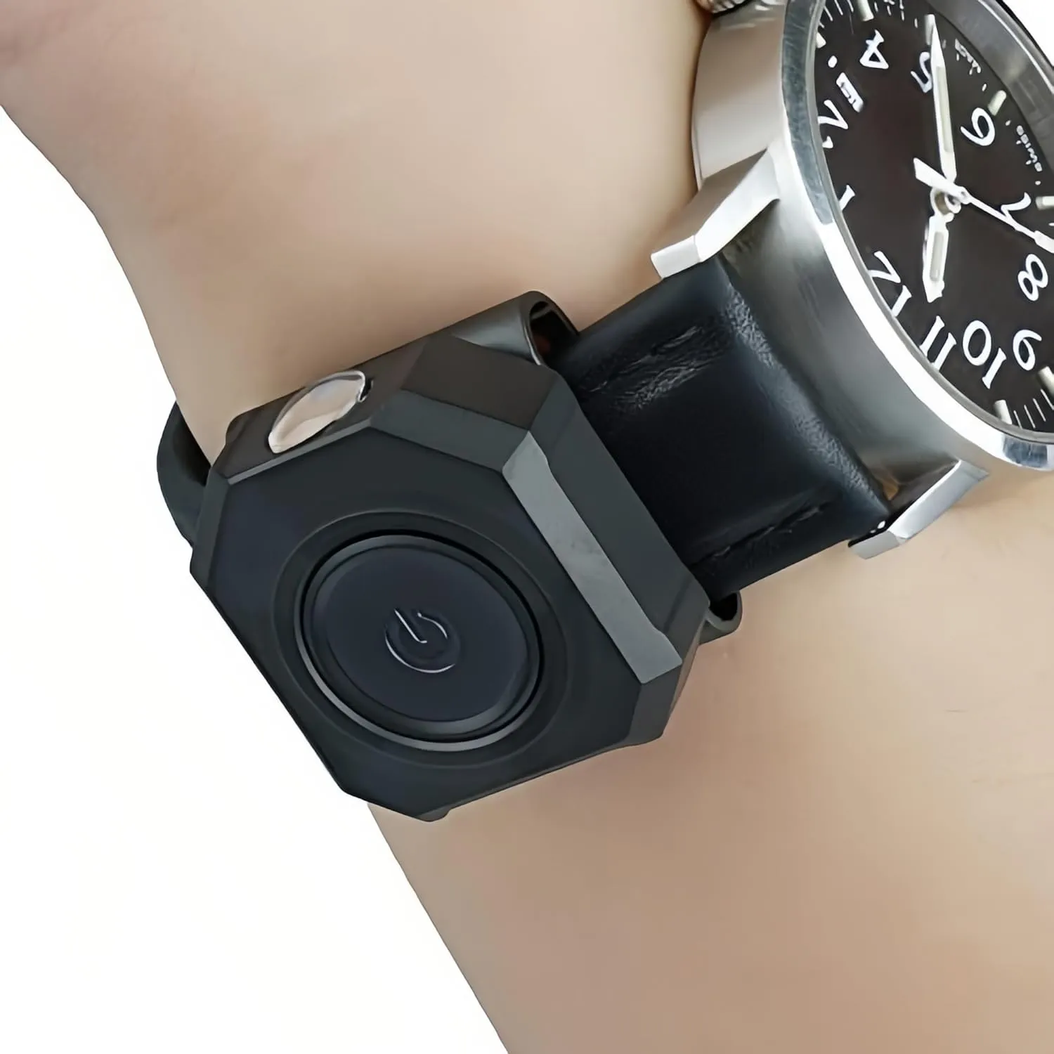 MecArmy CPLU Wrist Flashlight, Compact USB-C Rechargeable EDC LED Light, 300 Lumens, Double-Click Anti-Misfire, IPX6 Waterproof, for Running, Night Walking, Hiking - Fits on Watchband/Strap Systems