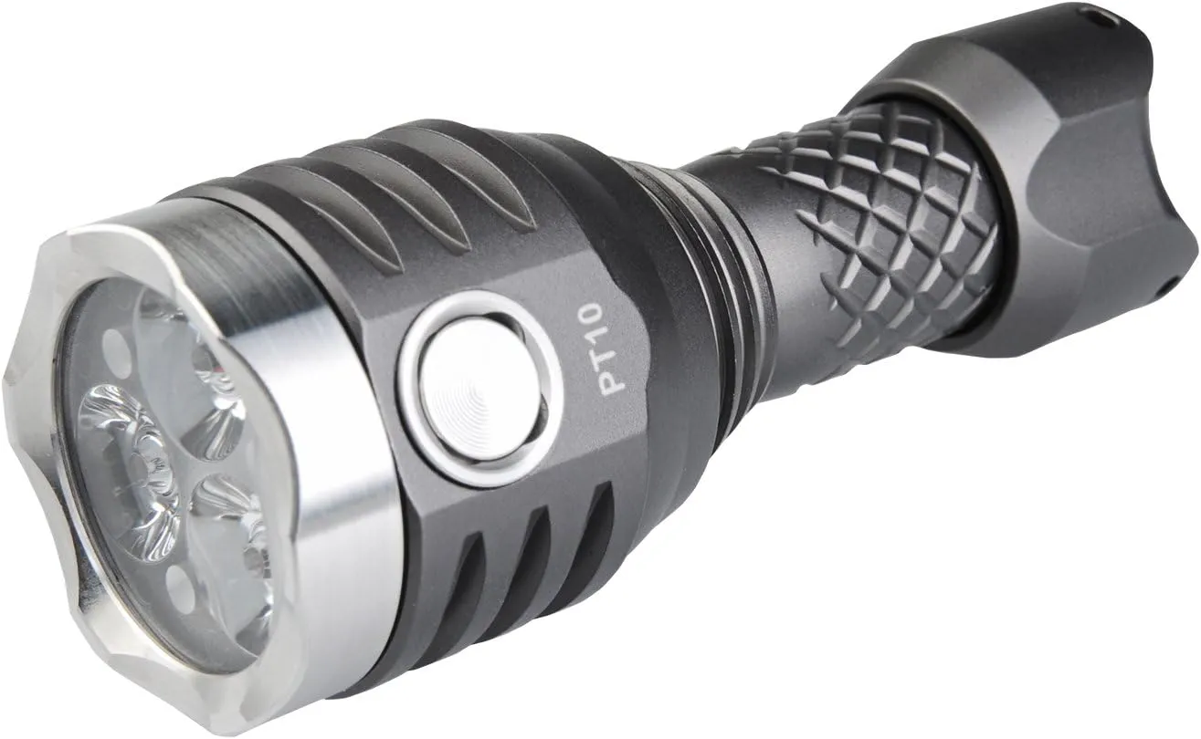 MecArmy PT10 800 Lumens EDC Compact Flashlight with 3 XP-G2 LEDs, Micro USB Rechargeable Patented Flashlight, Ultra Bright Key Chain Flashlight, Instant Access to Different Lighting Functions