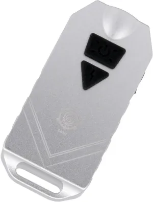 MecArmy SGN7 Aluminum 550 Lumen Personal Attack Alarm and Multifunction Flashlight Micro USB Rechargeable with 5V/1A USB Output Alarm up to 120dB Siren (Gray)