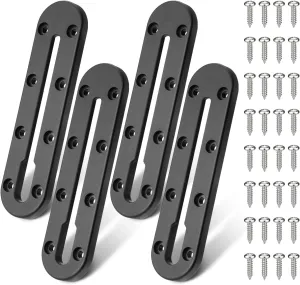 Mellbree Kayak Track, 7Inch Kayak Rail Mount Kayak Low Profile Track for Fishing Rod Holder, Fish Finder, Cup Holder, Anchor Cleats 4Pack