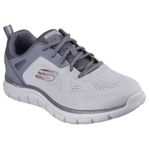 Mens Skechers Track Broader Shoes Grey