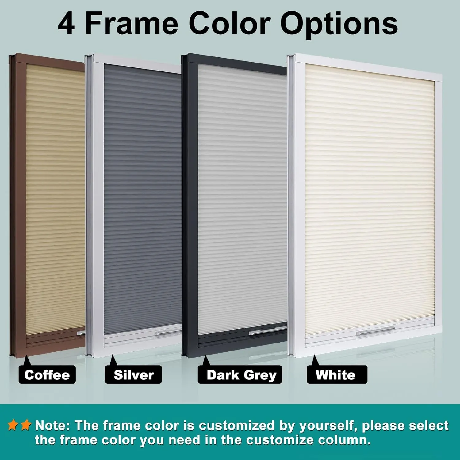 MiLin Skylight Shades & Blinds Blackout Cordless Cellular Blinds for Window Shades Suitable for Roof Inclined Plane Room Windows - Custom Cut to Size (100% Blackout White)