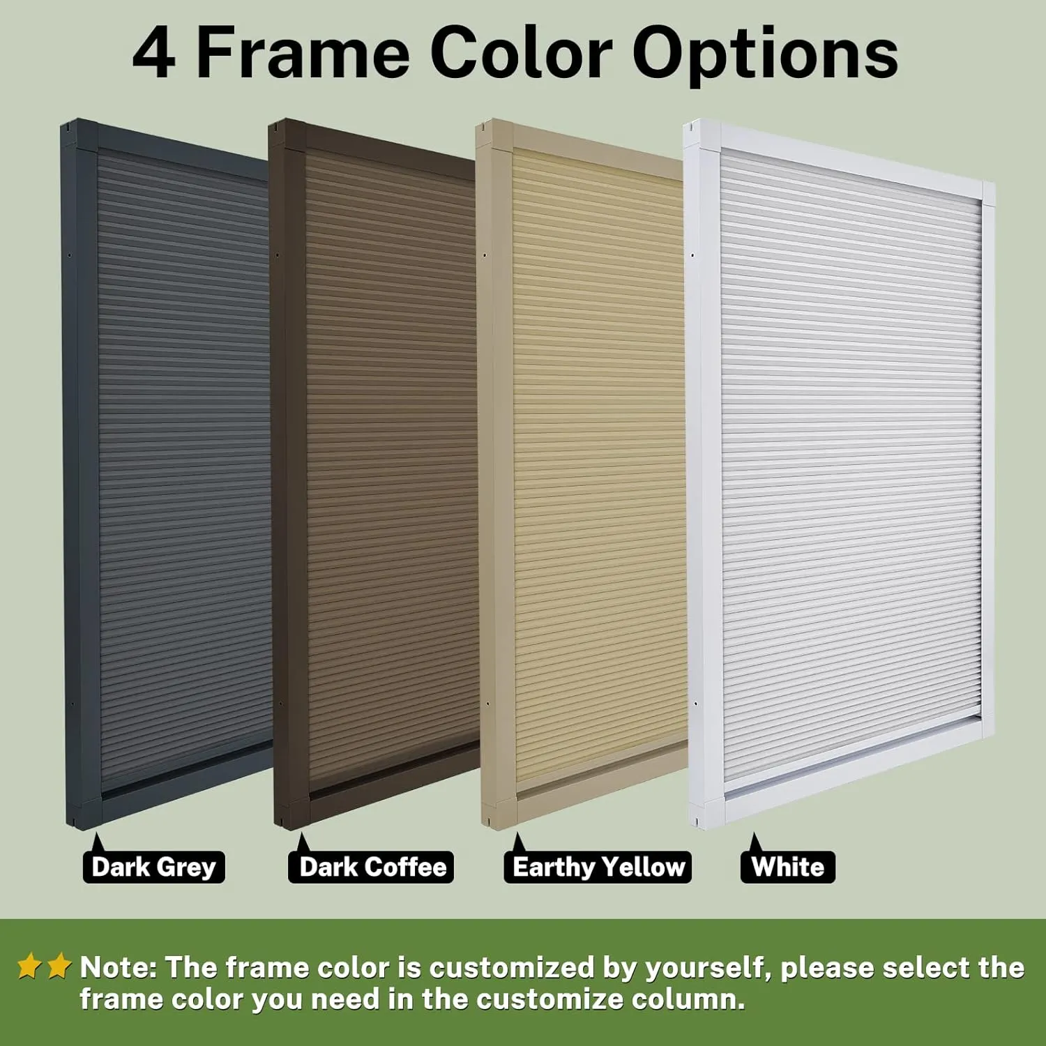 MiLin Skylight Shades Blackout Blinds Cordless Cellular Blinds for Window Shades Suitable for Roof Inclined Plane Room Windows - Updated Design Very Easy to Install (100% Blackout White)