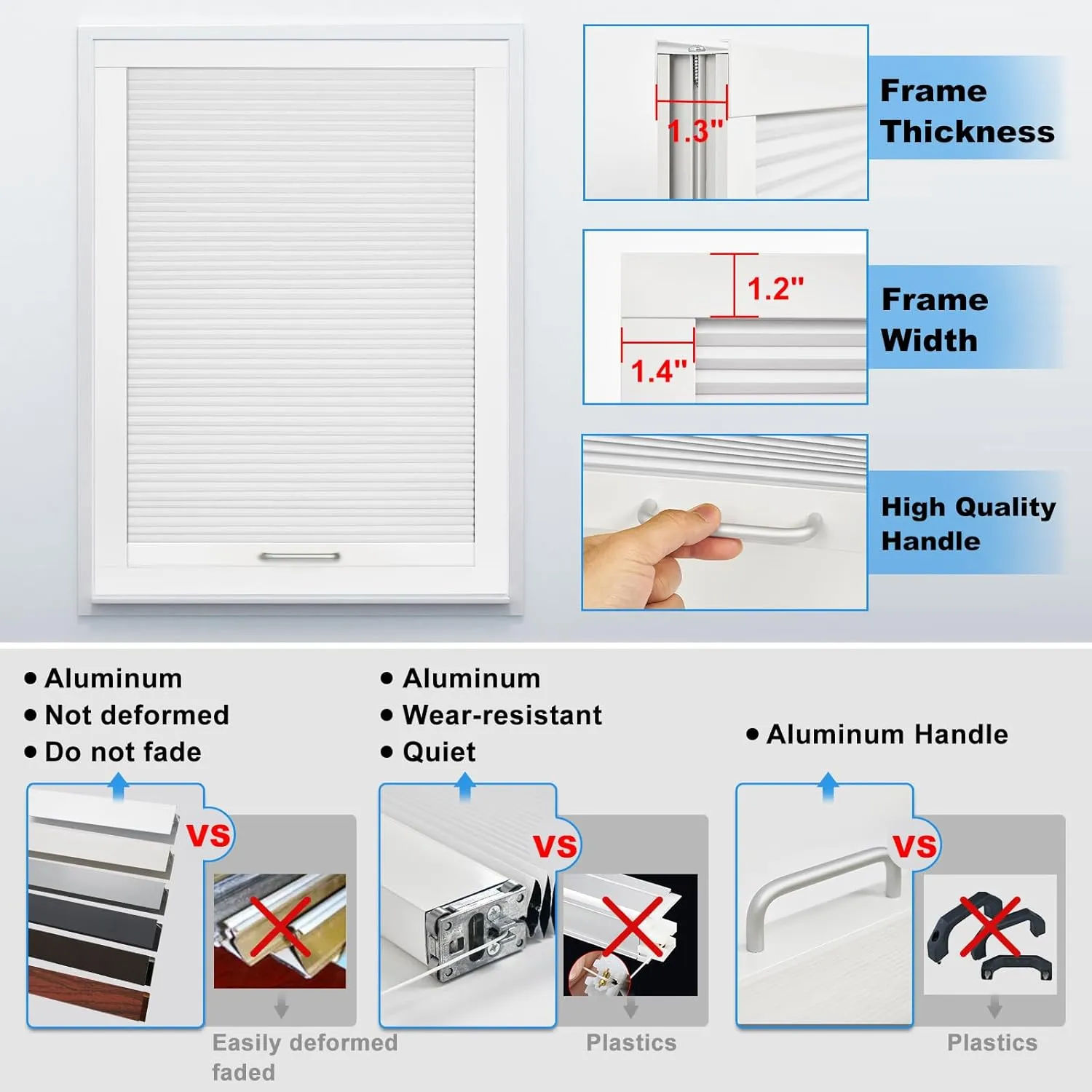 MiLin Skylight Shades, Skylight Blinds, Cordless Cellular Shades, Window Blinds Suitable for Roof Inclined Plane Room Windows - Custom Cut to Size, 100% Blackout Blue Sky