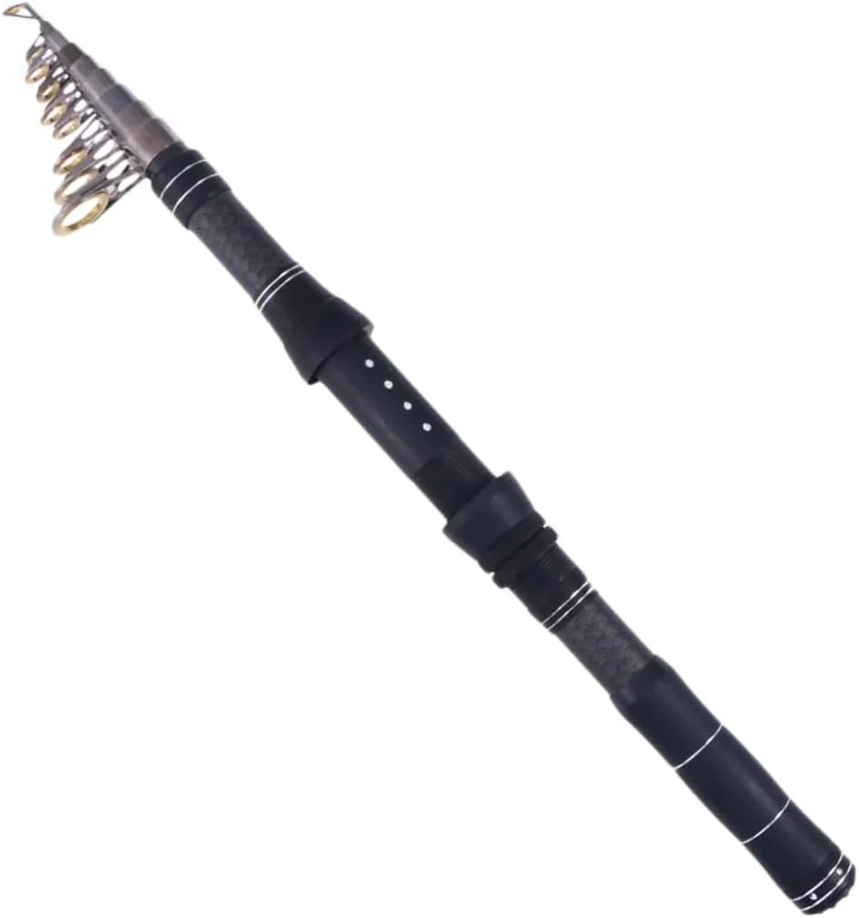 Milisten Short Fishing Rod Carbon Fishing Rod Black
