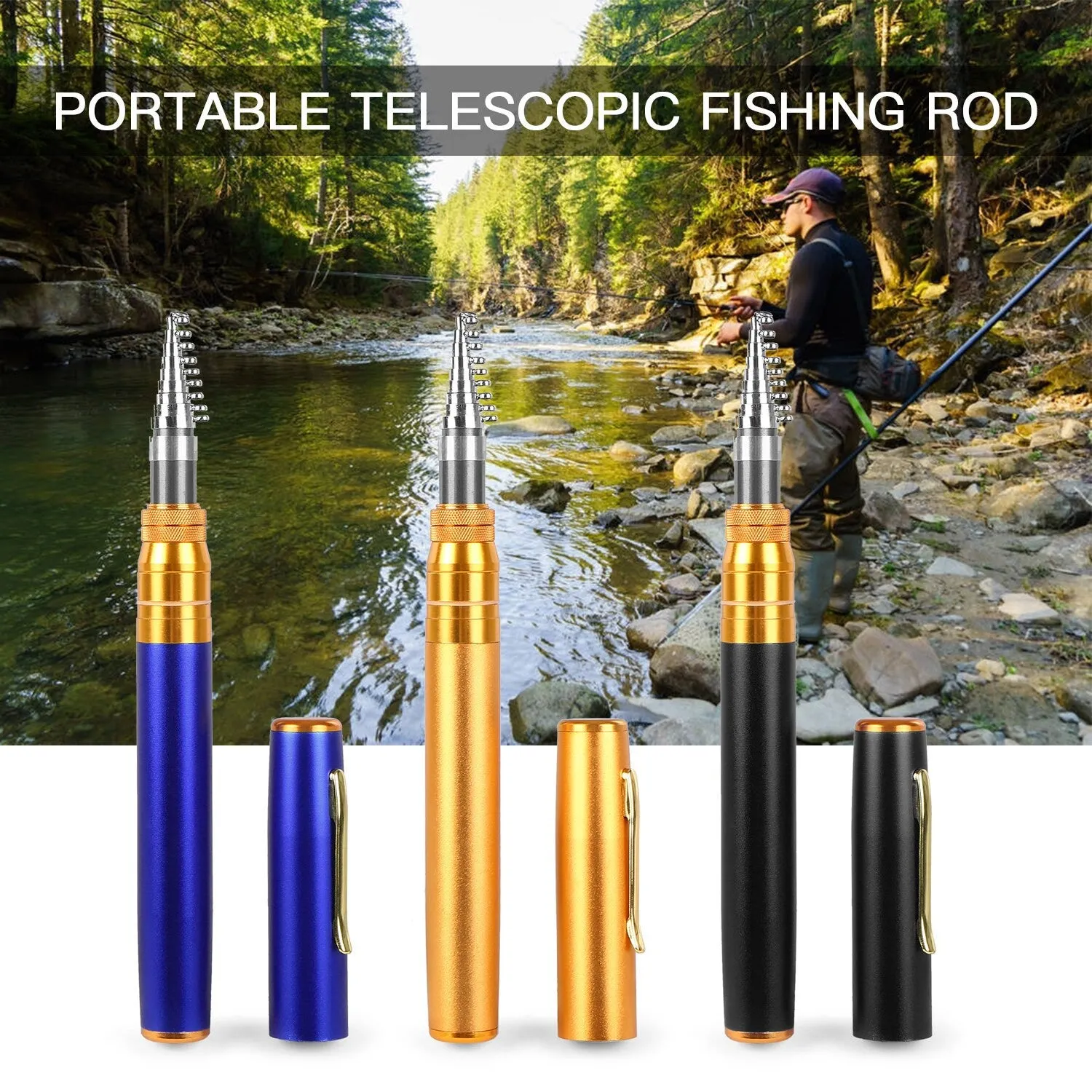 Mini Telescopic Fishing Rod