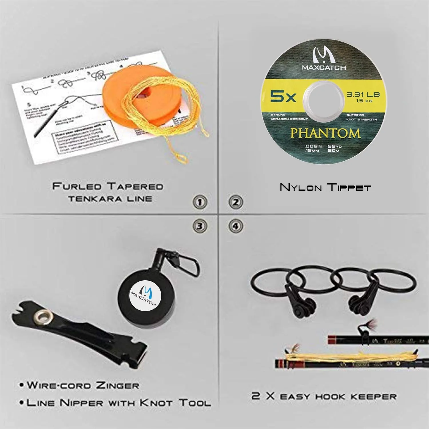 Mini Tenkara Fly Fishing Rod with Extra Tip Section 12ft, 9ft6