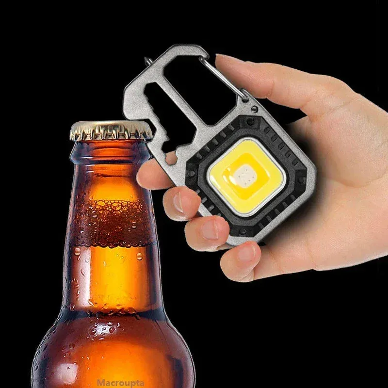 Mini USB Rechargeable LED Flashlight for Outdoor Camping and Work