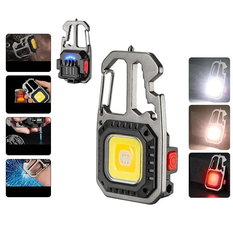 Mini USB Rechargeable LED Flashlight for Outdoor Camping and Work