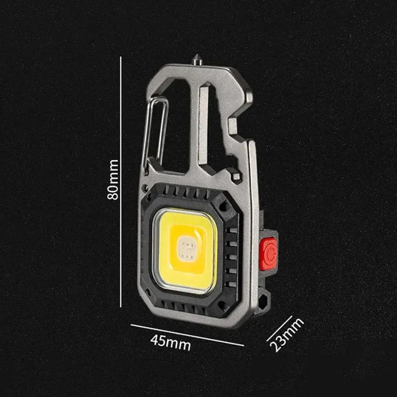Mini USB Rechargeable LED Flashlight for Outdoor Camping and Work