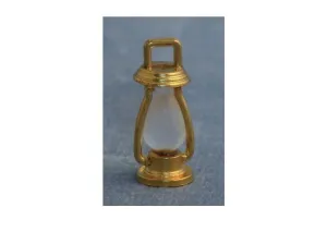 Miniature Brass Lantern, Dollhouse Light, Train Diorama , 1.25" High