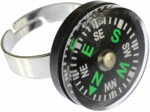 Miniblings Compass Ring Navigation Outdoor Campin Badge Buttong Portable