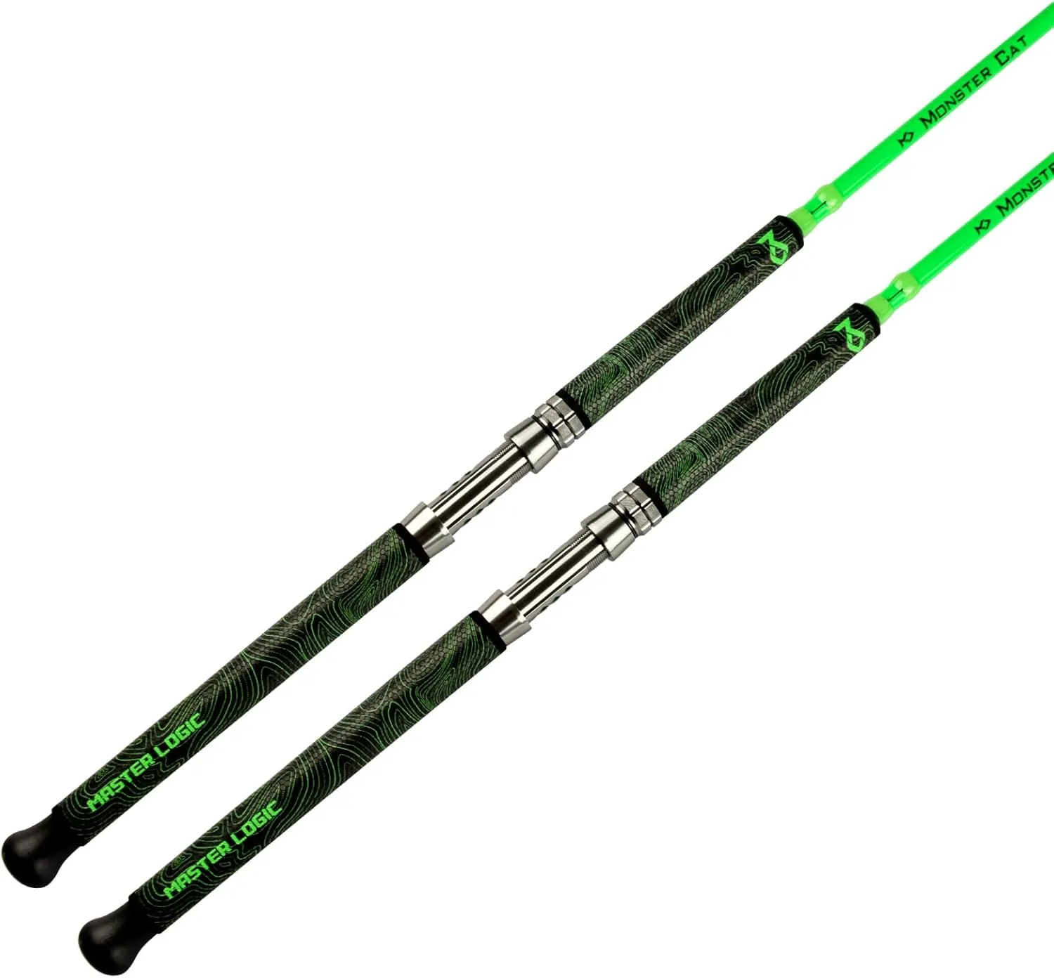 Monster Catfish Fishing Rod, 1 Piece 7’ Glow with Black Light Catfishing Casting Rods Heavy