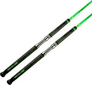 Monster Catfish Fishing Rod, 1 Piece 7’ Glow with Black Light Catfishing Casting Rods Heavy