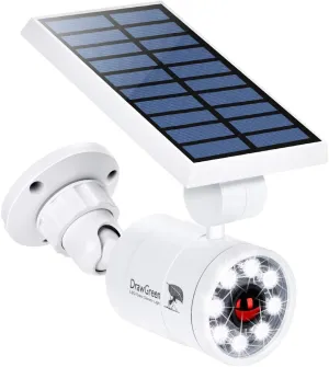 Motion Sensor Outdoor Solar Lights Waterproof Aluminum alloy(Not plastic) Solar Spot Lights, Solar Motion Detector Lights for Outside Patio Porch Wall Driveway Garden, 100-Week FREE Refund/Replacement