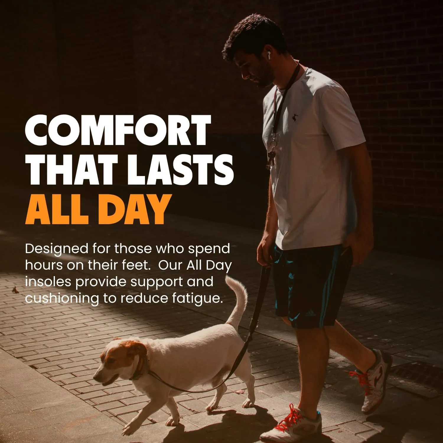 MOVE All Day Comfort Insole - Extra Plush Foam Insole for Stress Reduction on Feet, Knees, Back, Shock Absorbing, Walking, Foot Cushion, Comfort, Arch Support, and Work Boots (M15-15.5/WM16.5-17)