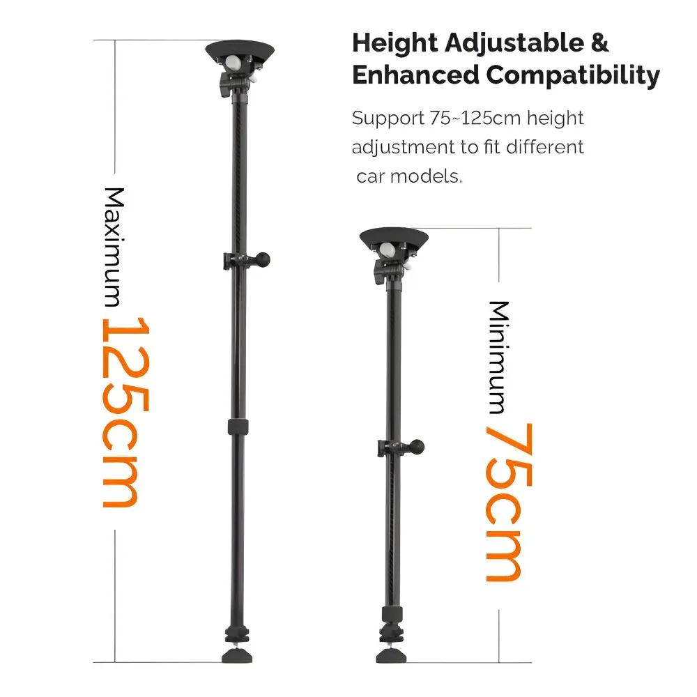 MOVMAX Adjustable Telescopic Rod 1/4 Thread Kit