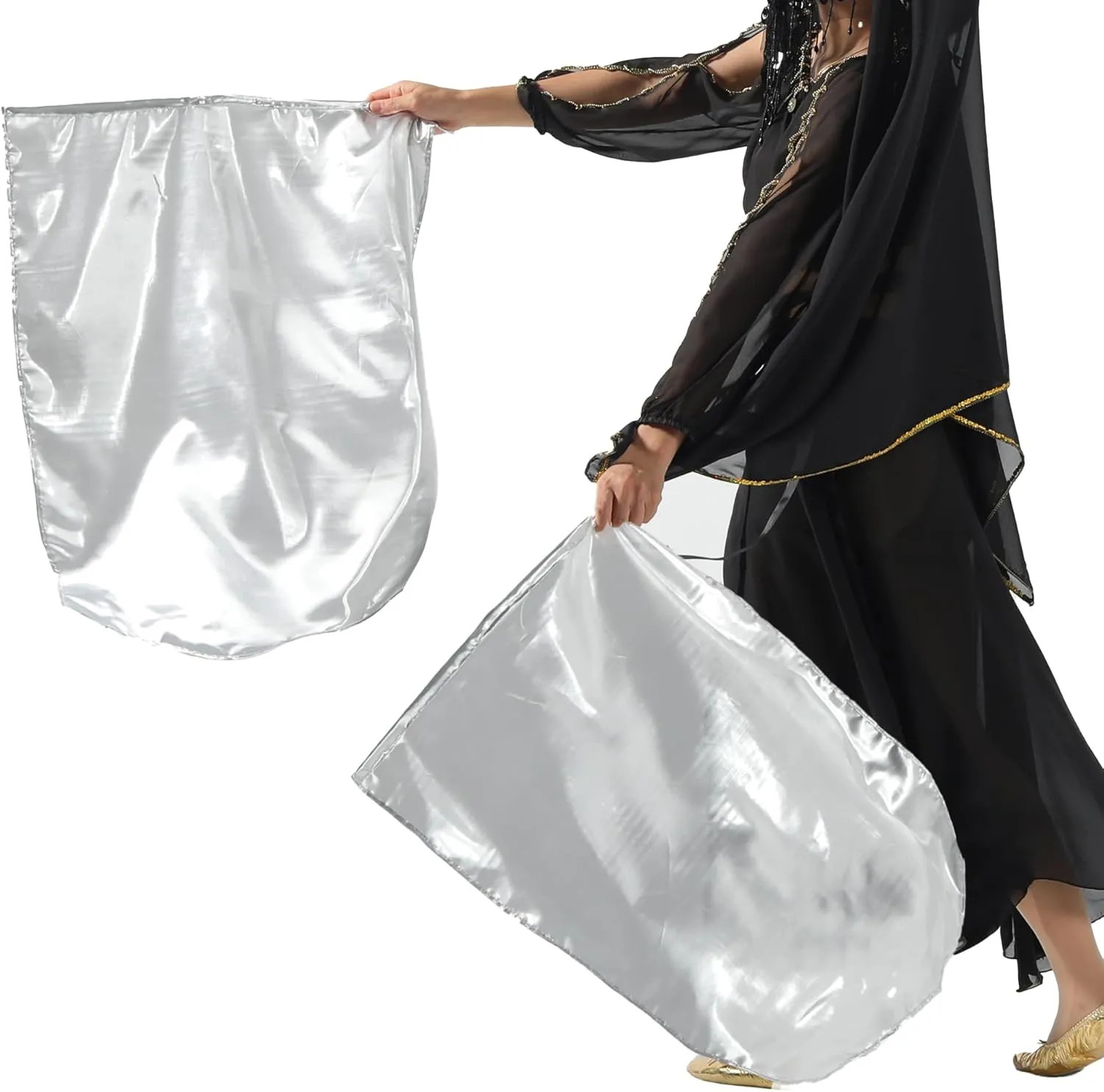 MUNAFIE 31.5"x27.56" Worship Flags for Dance Church with Telescopic Rod and Storage Bag Praise Dance Flags for Worship