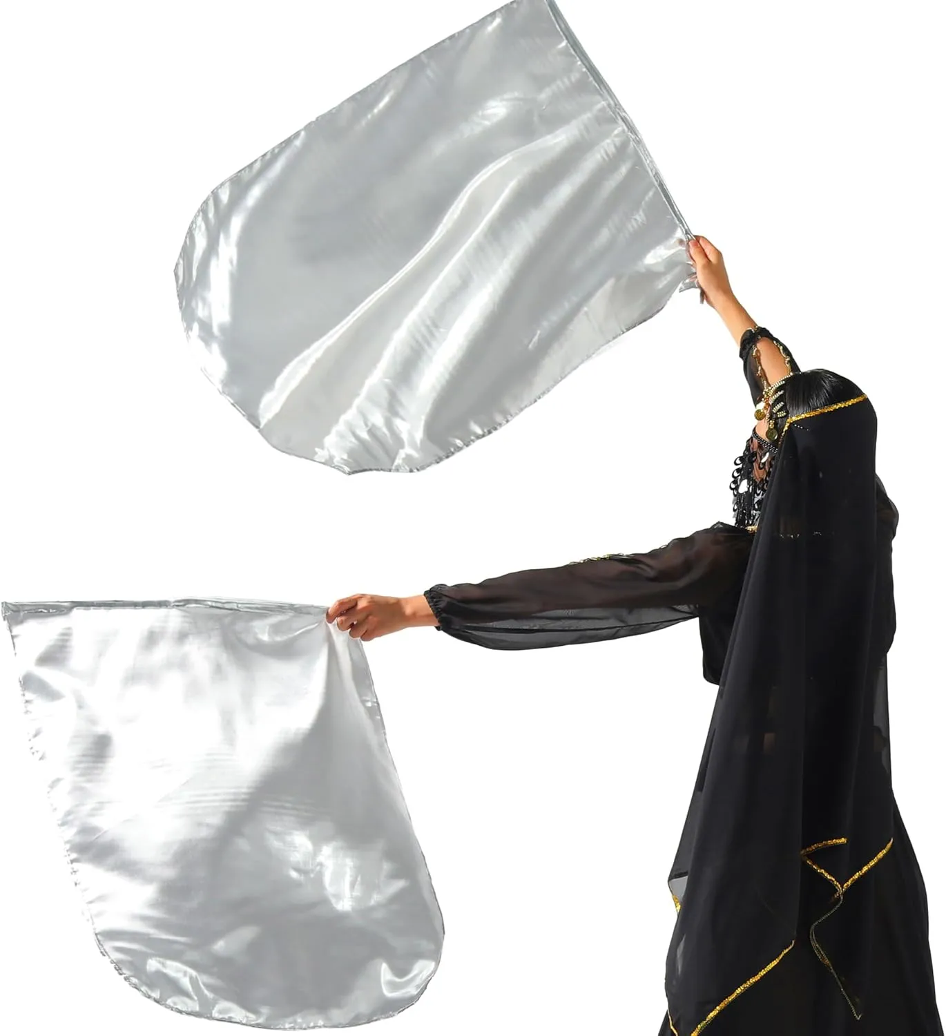 MUNAFIE 31.5"x27.56" Worship Flags for Dance Church with Telescopic Rod and Storage Bag Praise Dance Flags for Worship