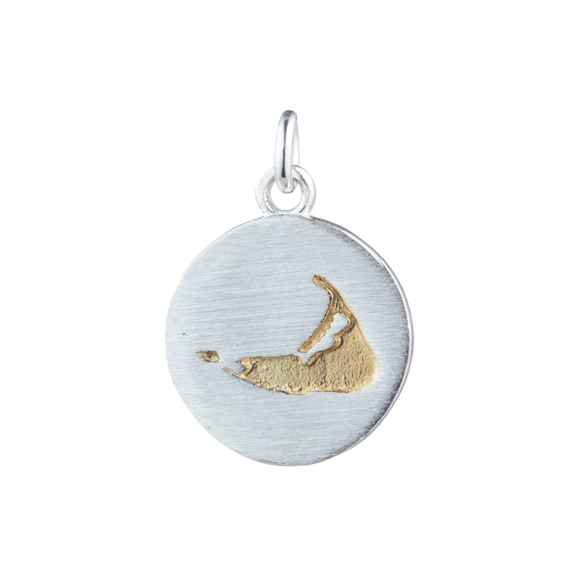 Nantucket Compass Charm in Sterling Silver
