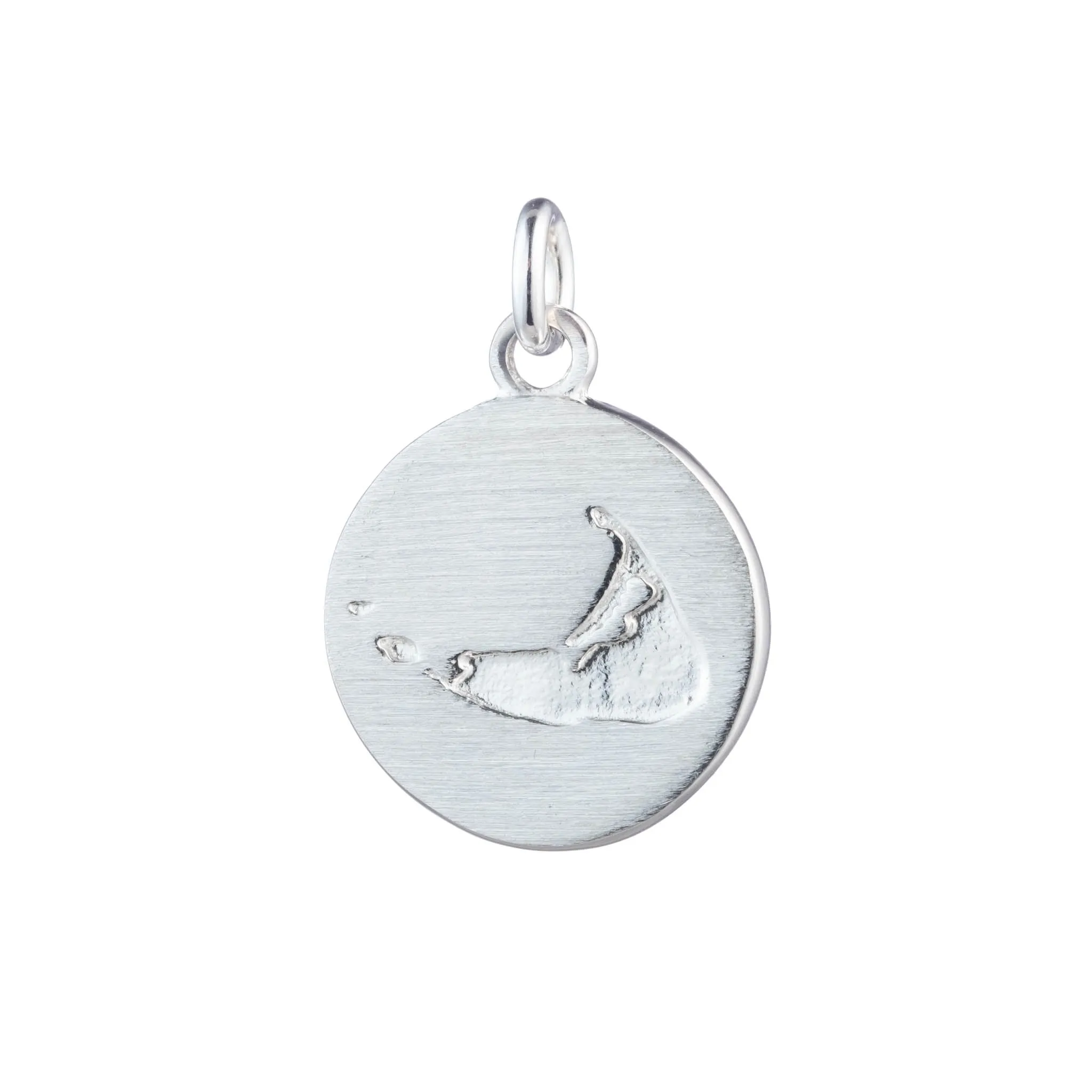 Nantucket Compass Charm in Sterling Silver
