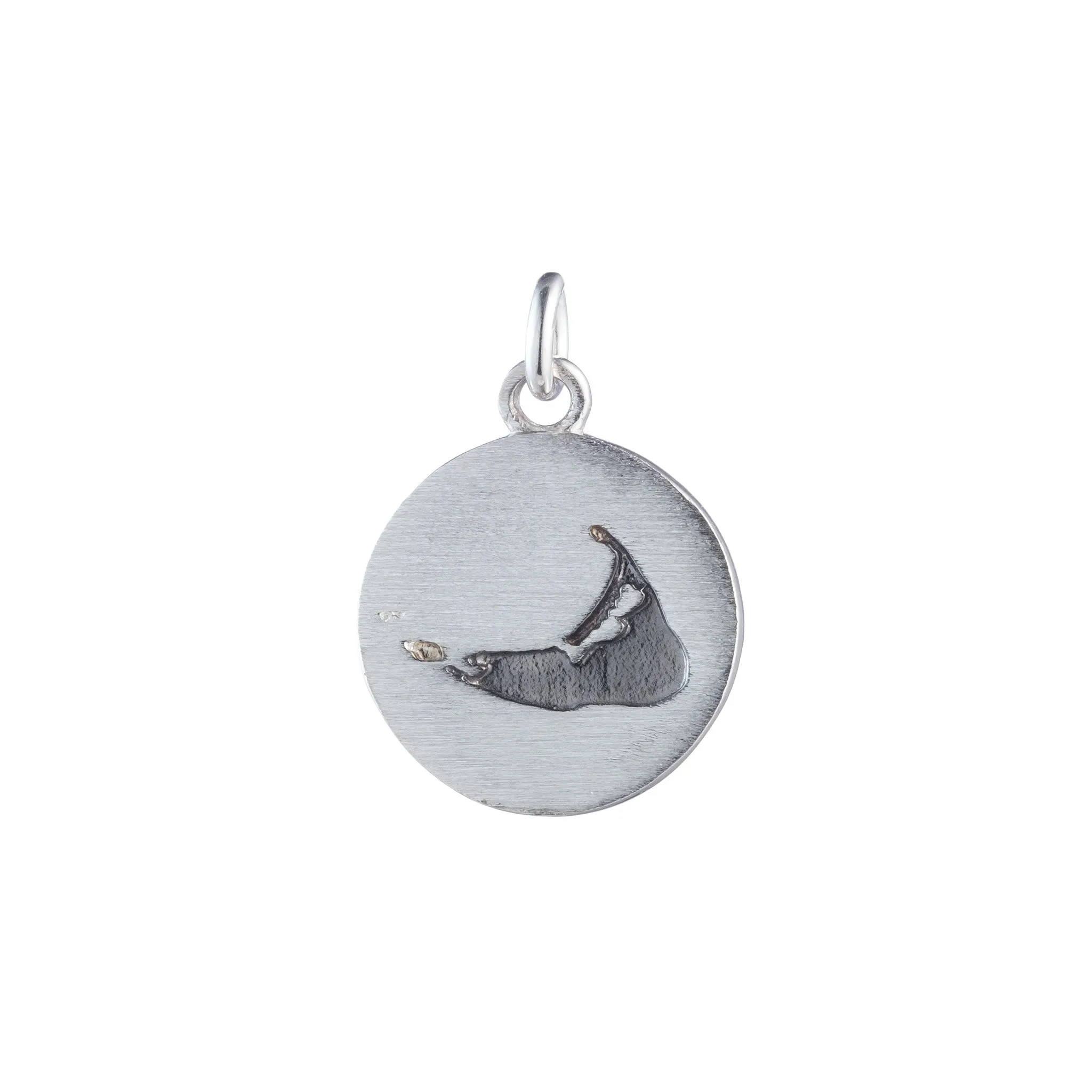 Nantucket Compass Charm in Sterling Silver