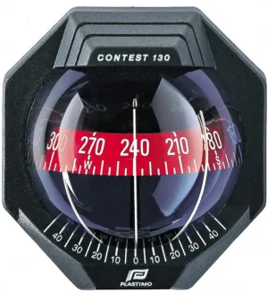 NAUTOS 17291 - Contest 130 Compass - Vertical Mount - Black Compass with RED Card-PLASTIMO