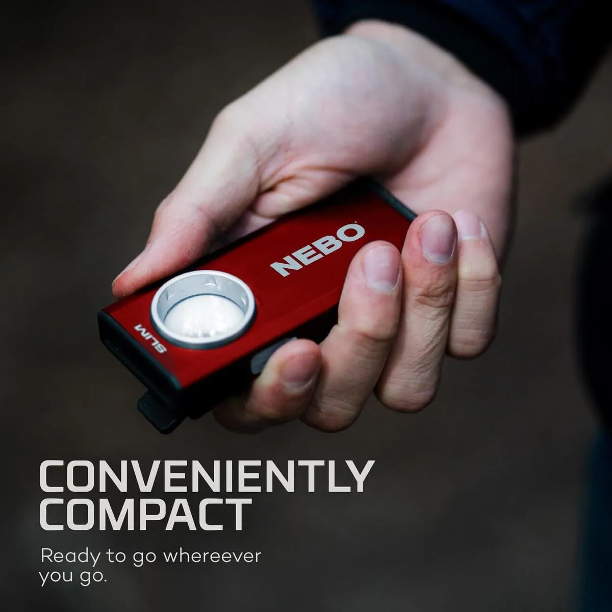 NEBO Slim Work Light, USB Rechargeable Bright Pocket Light with Clip