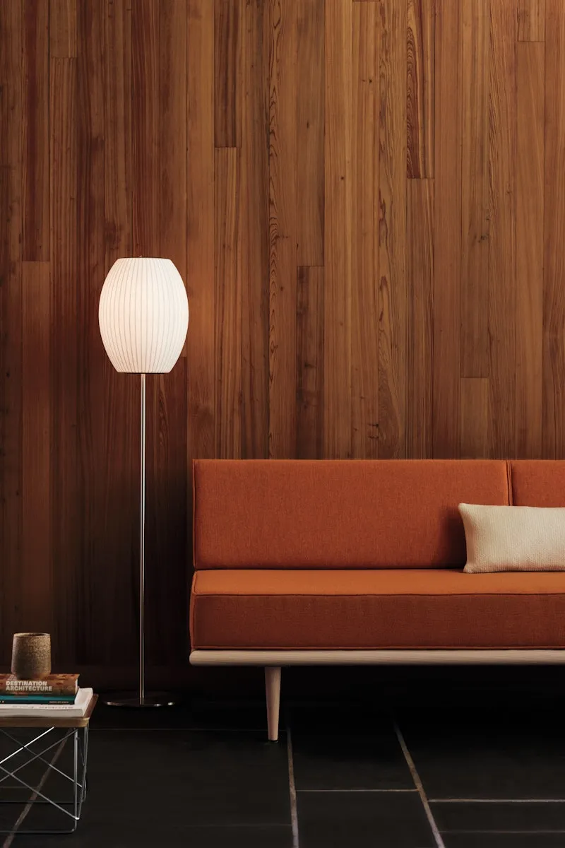 Nelson Cigar Lotus Floor Lamp