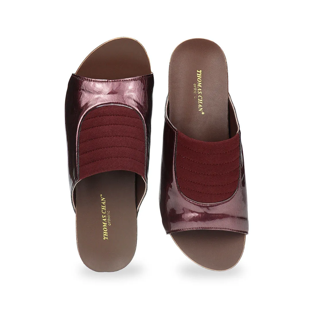 [NEW] Matte Cushioned Low Wedge Sandals 2" inch [Arch-legance Series]