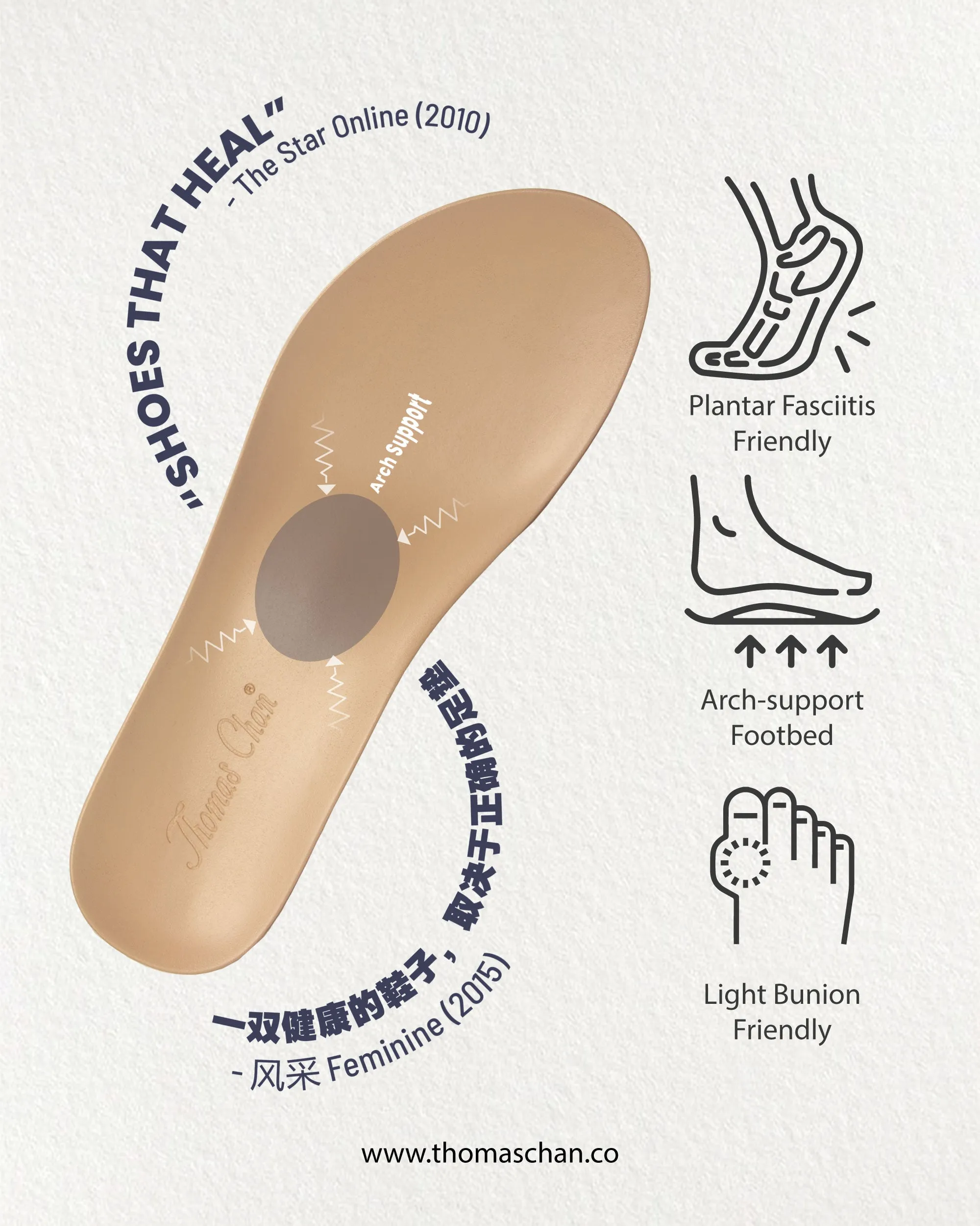 [NEW] Matte Cushioned Low Wedge Sandals 2" inch [Arch-legance Series]