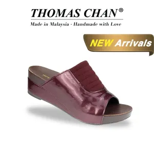 [NEW] Matte Cushioned Low Wedge Sandals 2" inch [Arch-legance Series]