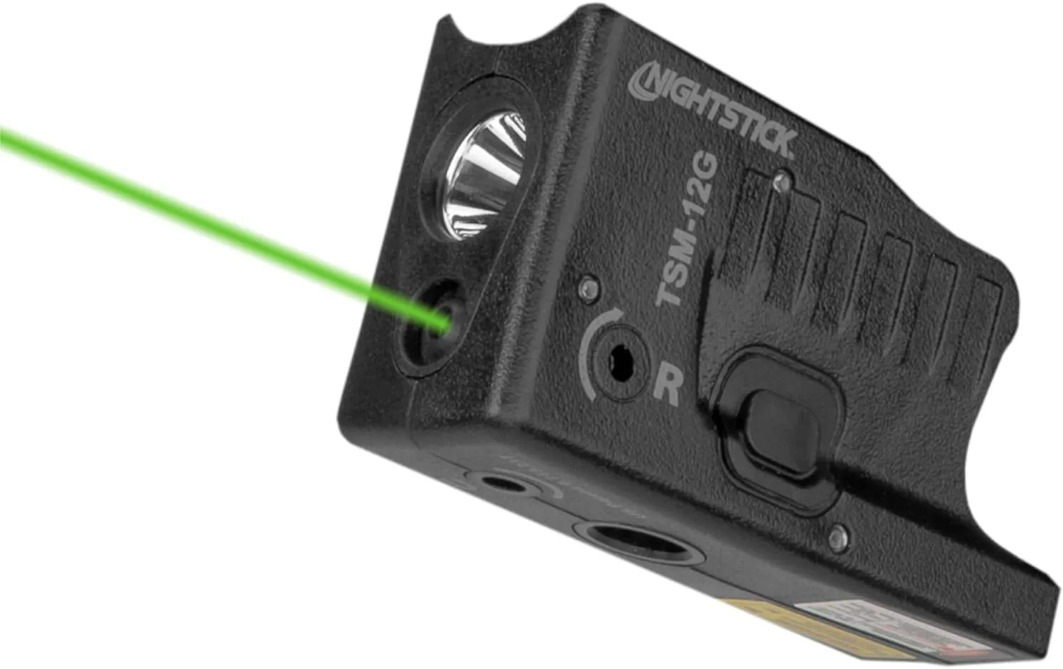 Nightstick TSM-12G 150-Lumen Rechargeable Tactical Light w/Green Laser Sight - Ip-X4 Water-Resistant Handgun Lights for Glock G26, G27, G33 & G39