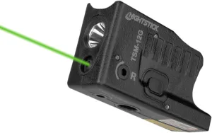 Nightstick TSM-12G 150-Lumen Rechargeable Tactical Light w/Green Laser Sight - Ip-X4 Water-Resistant Handgun Lights for Glock G26, G27, G33 & G39