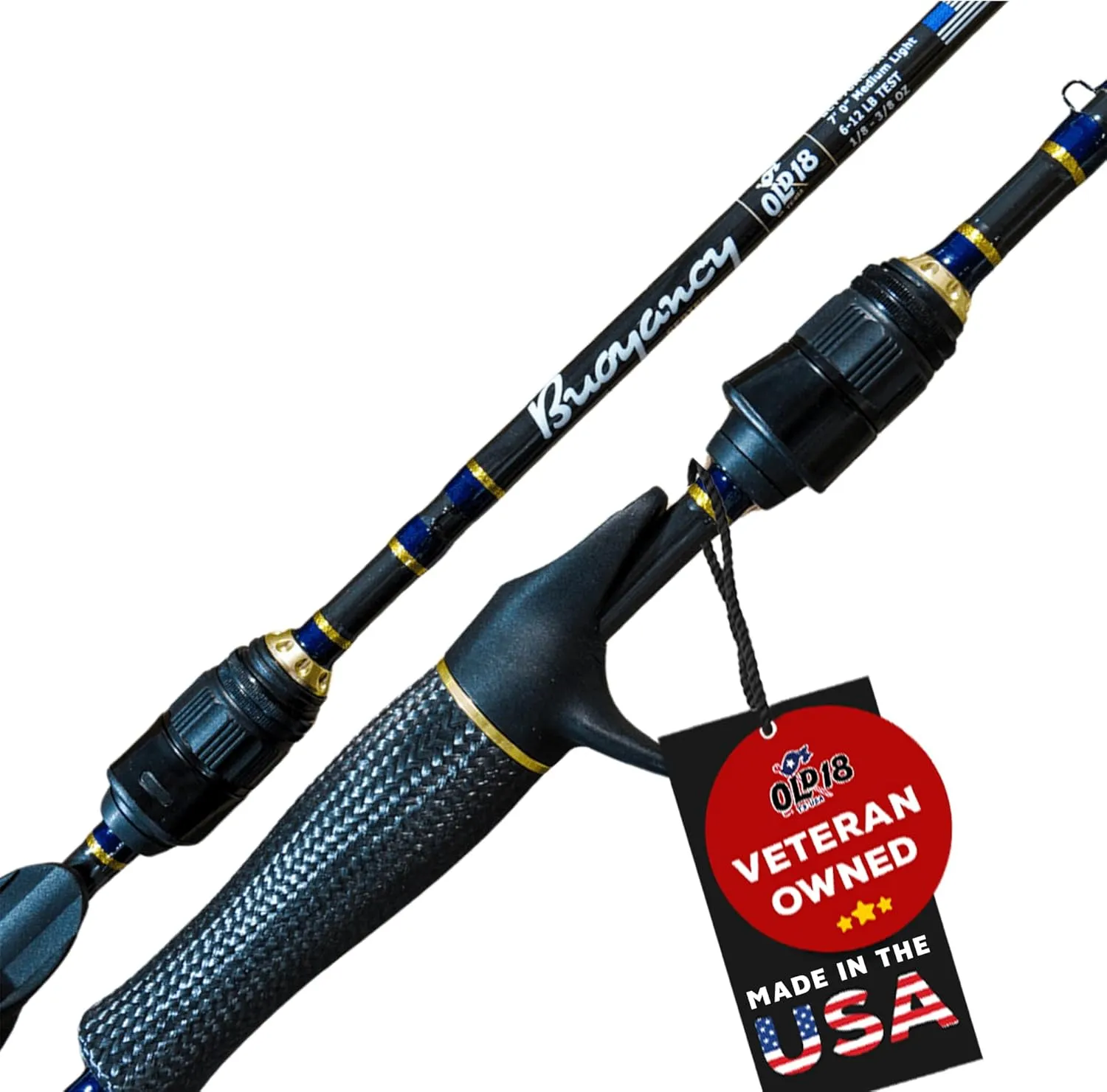 Old 18 Buoyancy Series 1-PC Fishing Rod - 30 24 Ton Carbon, Superior Sensitivity for Micro Lures, Titanium Guides, Ideal for Precision Strikes, Carbon Fiber Split Grip for Comfort