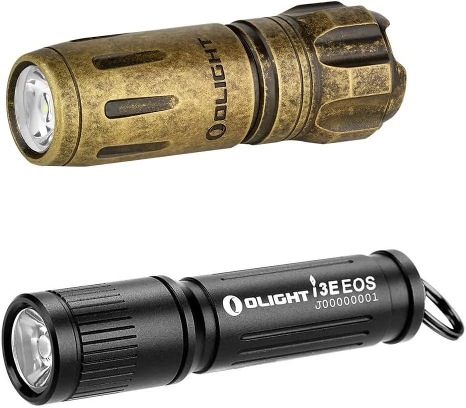 OLIGHT I1R 2 Pro Eos 180 Lumens EDC Rechargeable Keychain Flashlight Bundle with i3E EOS PMMA TIR Lens AAA EDC Flashlight 90 Lumens Compact Keychain Flash Light for Night
