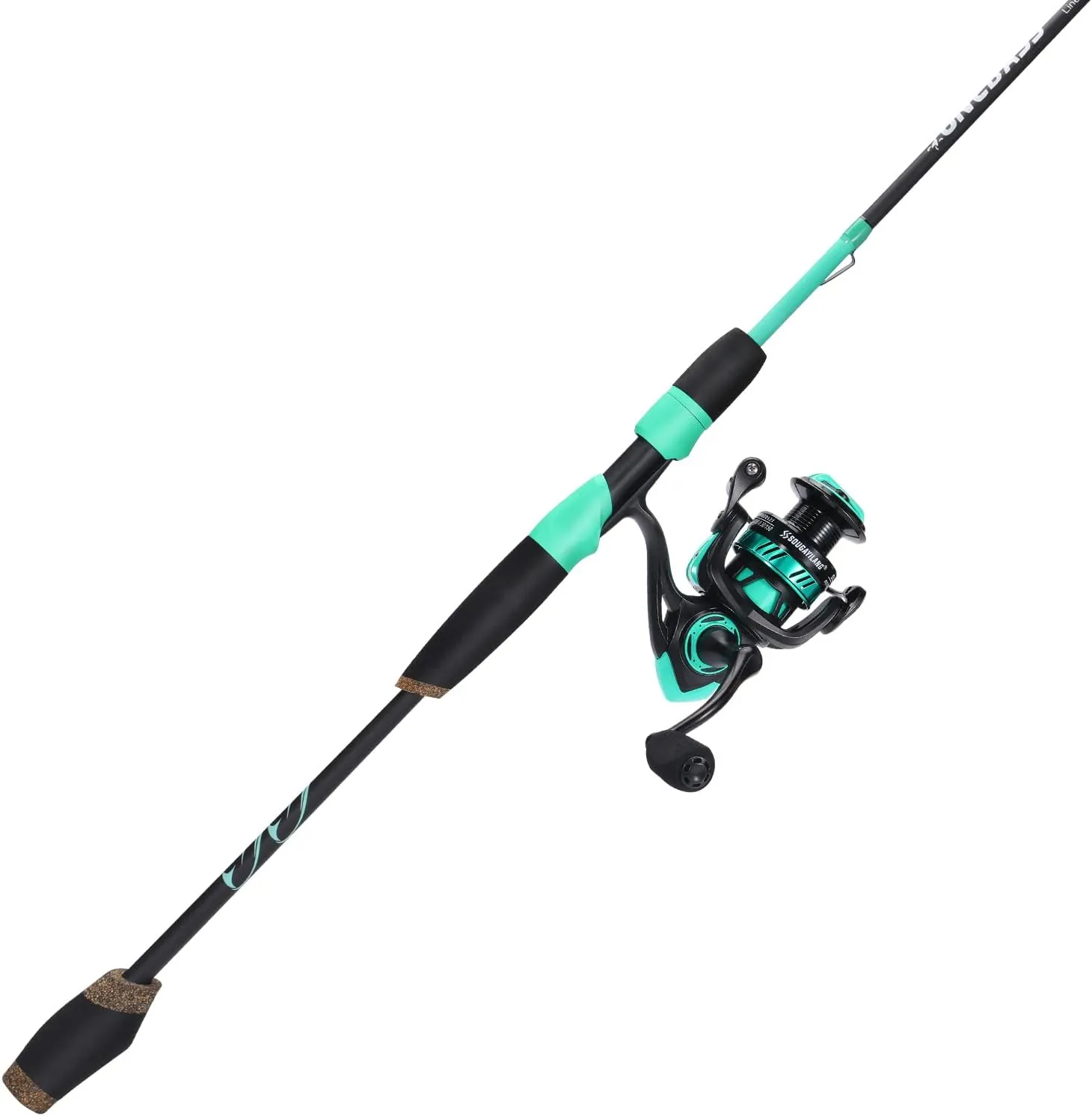 One Bass Fishing Rod and Reel Combo, 2-Piece Spinning & Baitcasting Combo,Medium IM6 Graphite Blank Rods, Stainless Steel Guides